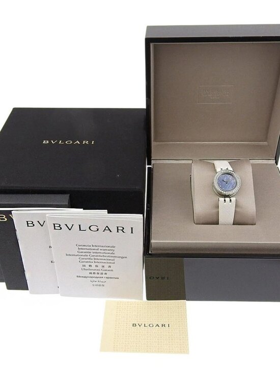 BVLGARI Bzero1 Watches BZ23S Diamond Bezel Blue shellDial Stainless Steel/... main image 6